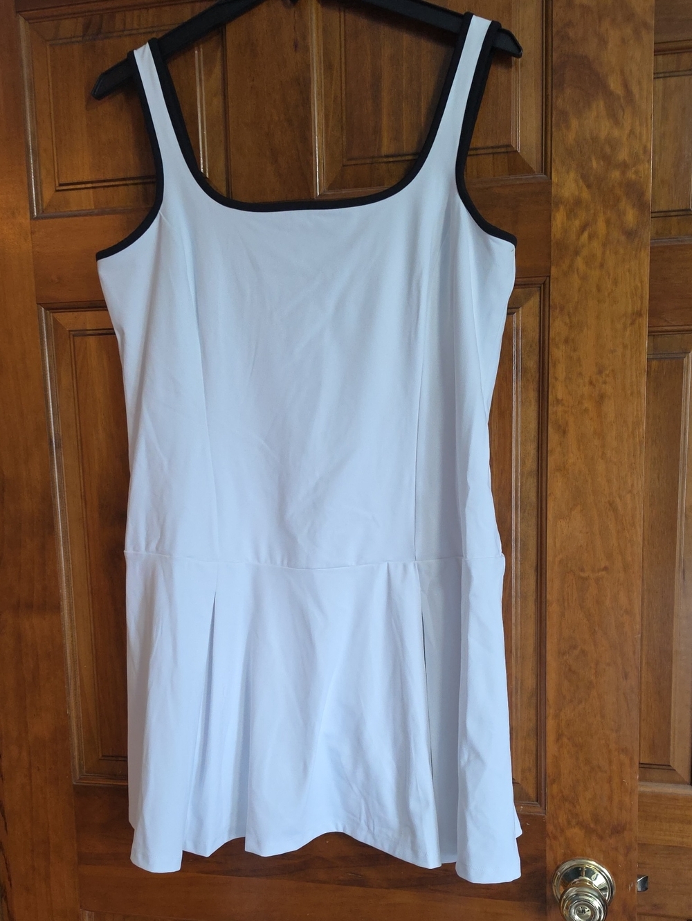 J. Crew White Tennis Dress with Black Trim